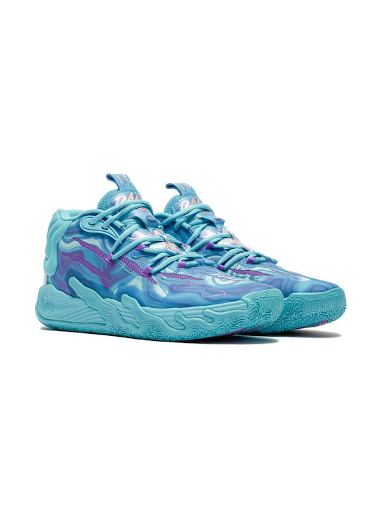 Puma MB.03 Hoch Basketballschuhe Electric Peppermint / Purple Glimmer