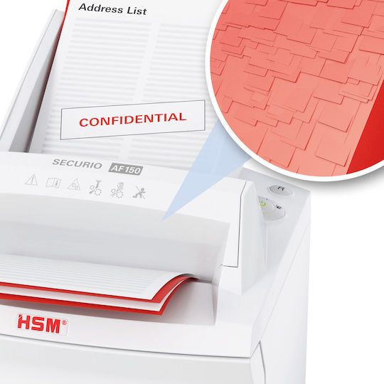 HSM Καταστροφέας Εγγράφων Securio Af150 Cross Cut 5 Φύλλων με Κάδο 35lt
