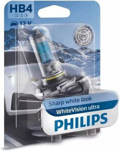 Philips Lămpi Autoturismului WhiteVision Ultra HB4-9006 Halogen Alb 12V 51W 2buc