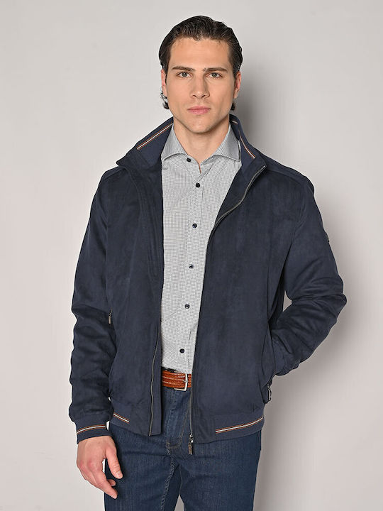 Sogo Herren Jacke Lässig Blue