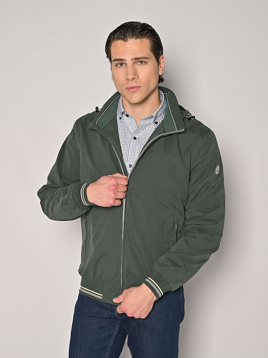 Sogo Herren Jacke Lässig Grün