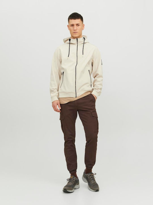 Winter Jacket Softshell Waterproof and Windproof Ecru