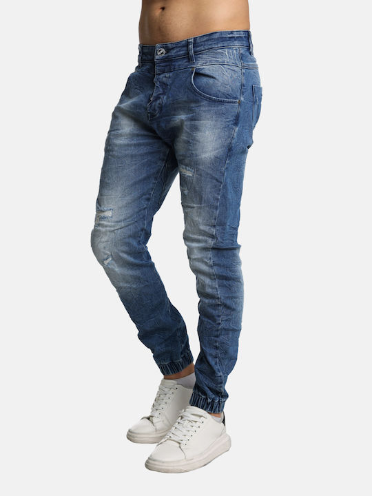 Paco & Co Herren Jeanshose in Regular Fit Dark Blue