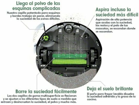 iRobot Roomba Combo J7 Прахосмукачка Робот с Оптично Картографиране Черна