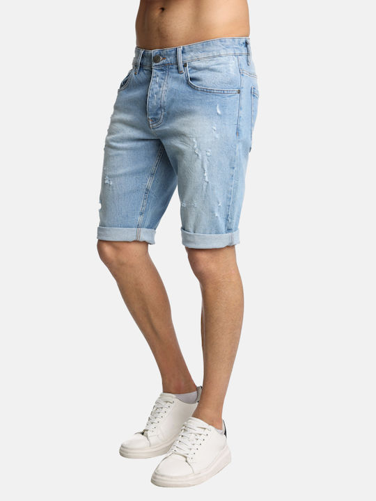 Paco & Co Herrenshorts Jeans Light Blue