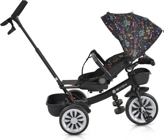 Byox Space Convertible with Parental Handle for 12 Months Orange