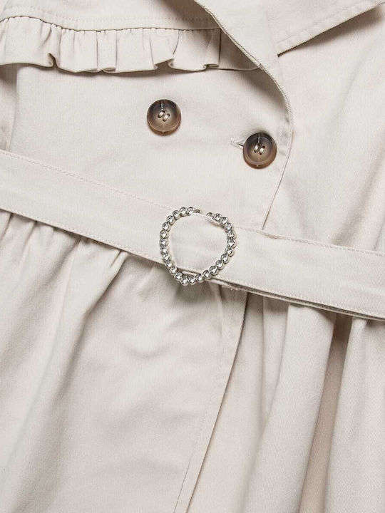 Kids Trench Coat Beige