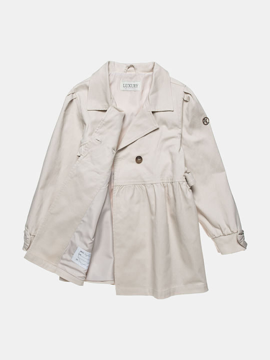 Kids Trench Coat Beige