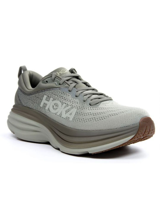 Hoka Bondi 8 Ανδρικά Αθλητικά Παπούτσια Running Khaki