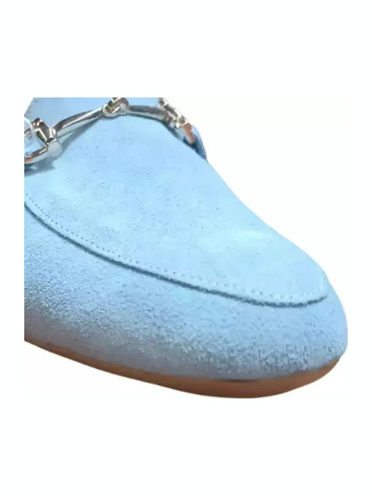 Damen Loafers in Hellblau Farbe