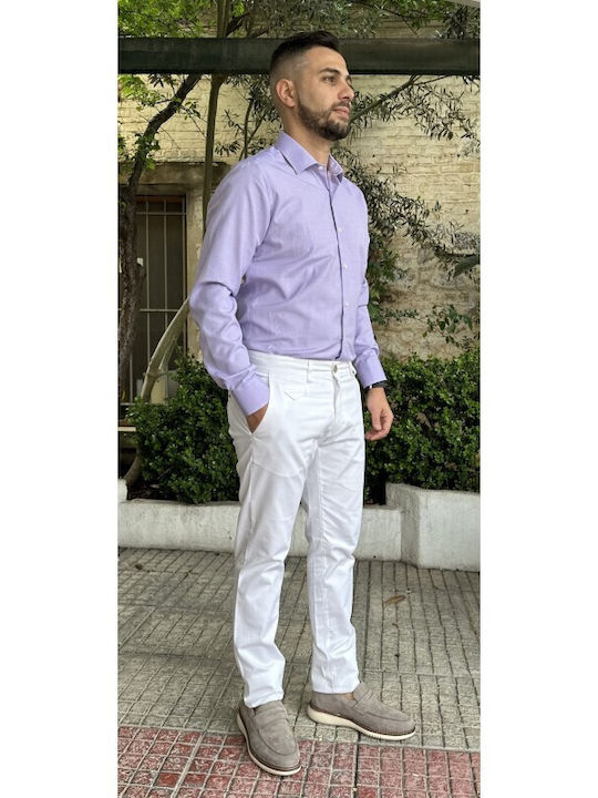 Stefan Fashion 6009 Men's Trousers white