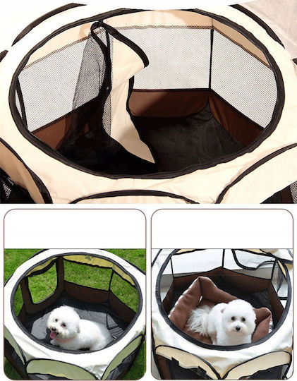 Park für Hunde in Beige Farbe 91 x 91 x 91cm
