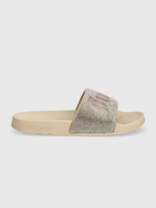 Juicy Couture Slides σε Μπεζ Χρώμα