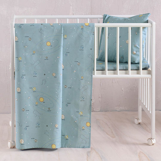 Rythmos Baby Duvet Cover Set With Pillowcase Venus Green 110x160cm