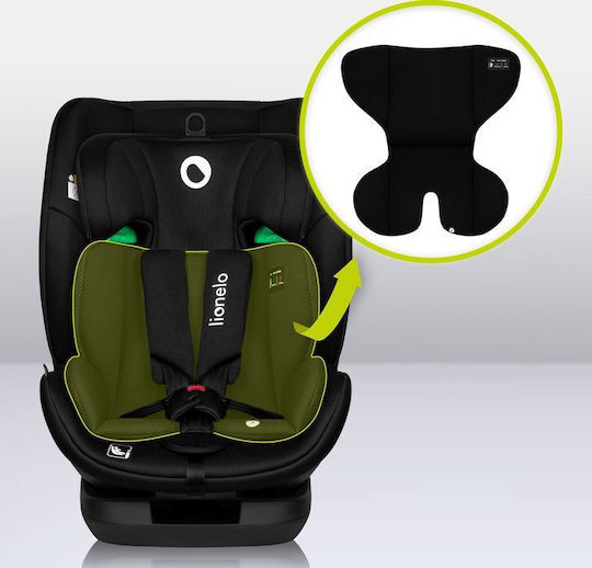 Lionelo Lavender Детско Столче за Кола i-Размер с Isofix Черен въглерод