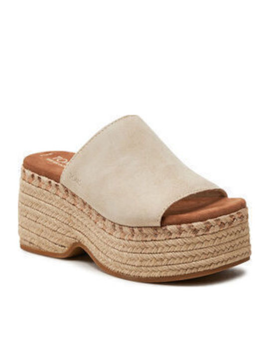 Toms Platforme Dama Bej