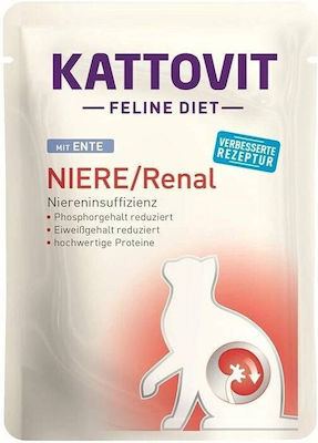 Kattovit Feline Diet Niere Renal Nassfutter für Katzen 12 x 85g