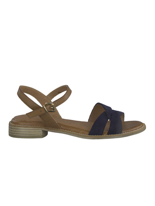 Marco Tozzi Women's Flat Sandals in Blue Color