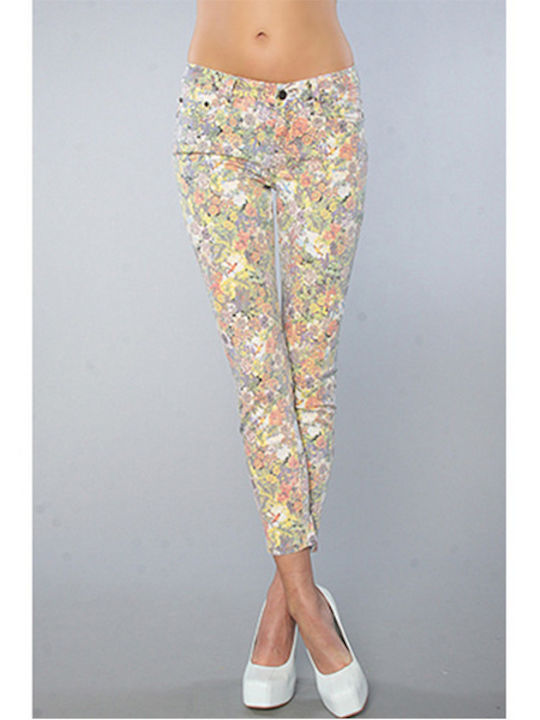 Insight Damen Stoff Hose Blumen