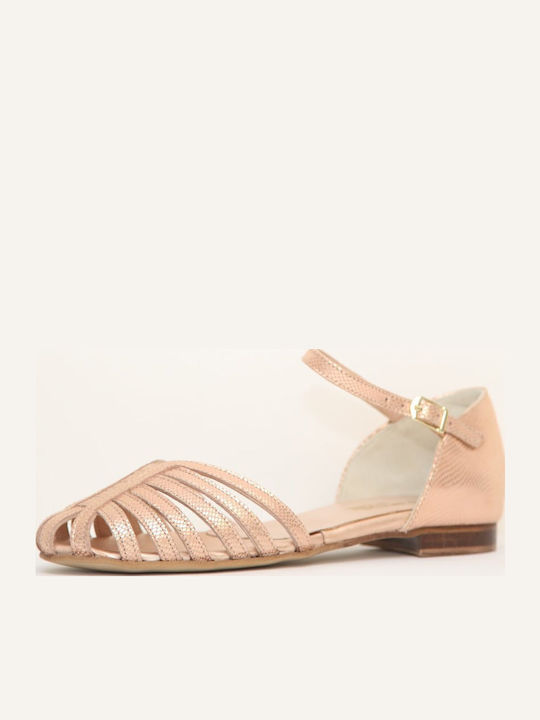 Anteos 24223 Sandale Casual Damă De Piele Cupru