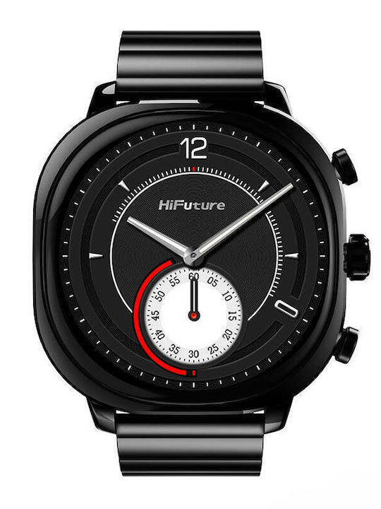 HiFuture AIX Waterproof Smartwatch with Heart Rate Monitor (Black)