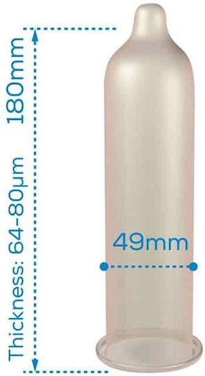 Pasante Prezervative Trim 50 Buc 49mm Natural