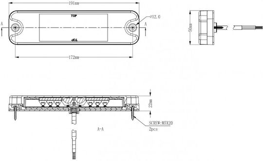 Kamar Trailer Lights Set LED 10 / 24V 1Stück