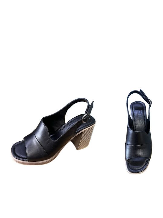 Leather Sandals Anatomic Black