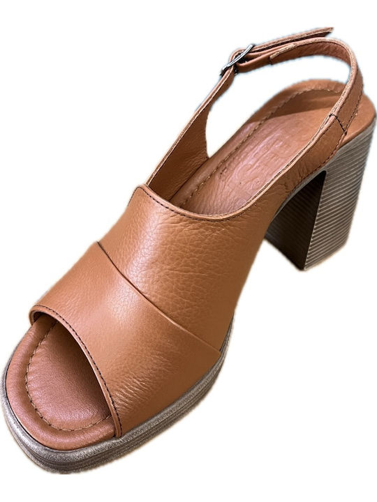 Leather Sandals Anatomic Brown