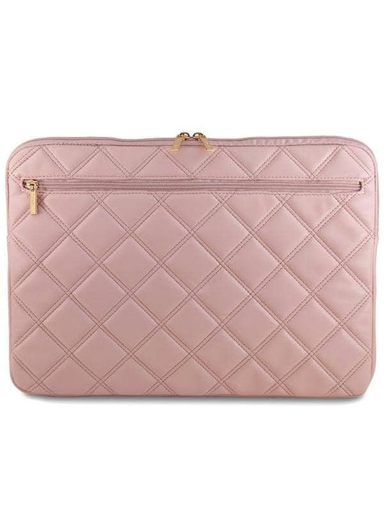 Guess Quilted 4G Θήκη για Laptop 16" σε Ροζ χρώμα