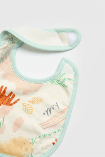 Mothercare Animal Kingdom Σαλιάρα Υφασμάτινη Πολύχρωμη 3τμχ