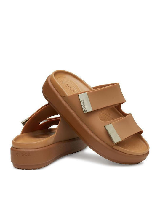Crocs Brooklyn Luxe Σανδάλια Καφέ