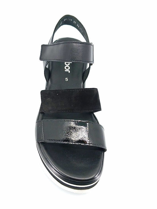 Leather Women's Anatomic Black Sandals
