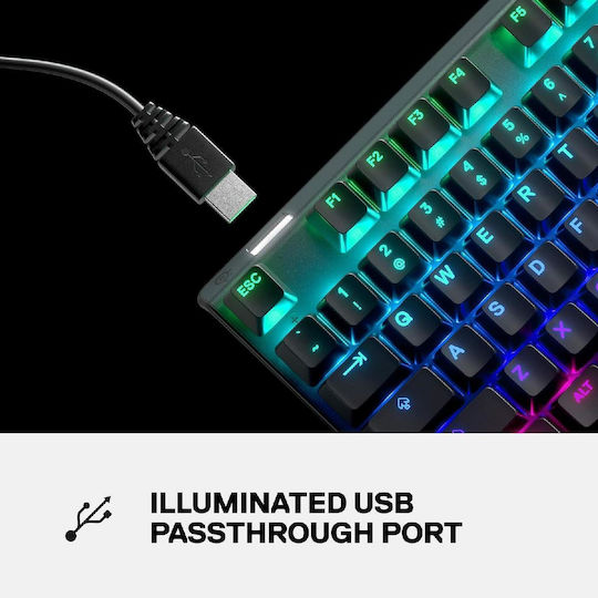 SteelSeries Apex 7 Gaming Mechanical Keyboard with SteelSeries QX2 switches and RGB lighting (International English)
