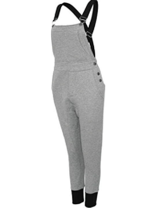 Urban Classics Women Dance Dungarees Grey Black Ud062