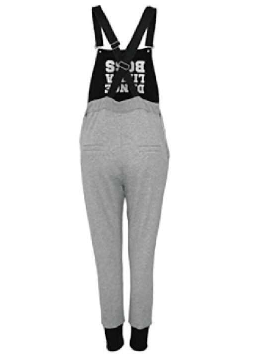 Urban Classics Salopeta de dans pentru femei Grey Black Ud062