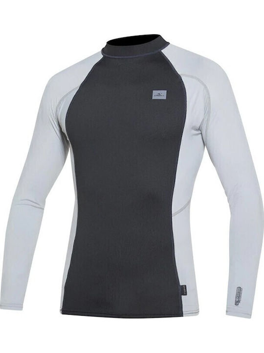 O'Neill Skins UPF 40+ Ανδρική Μακρυμάνικη Αντηλιακή Μπλούζα Μαύρη