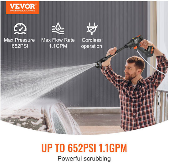 Vevor Pressure Washer Battery 21V with Pressure 44bar