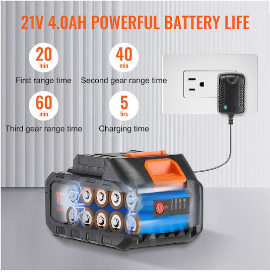 Vevor Pressure Washer Battery 21V with Pressure 44bar