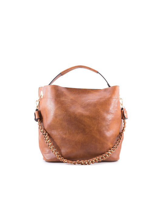 Love4shoes Women's Bag Shoulder Tabac Brown