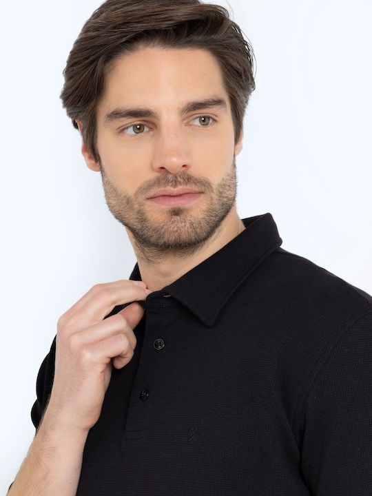 Polo Short Sleeve Blouse Black