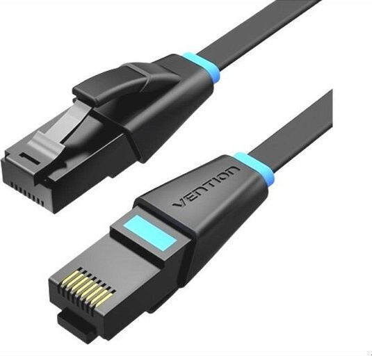 Vention Flat U/UTP Cat.6 Gigabit Network Cable Ethernet 5m Black
