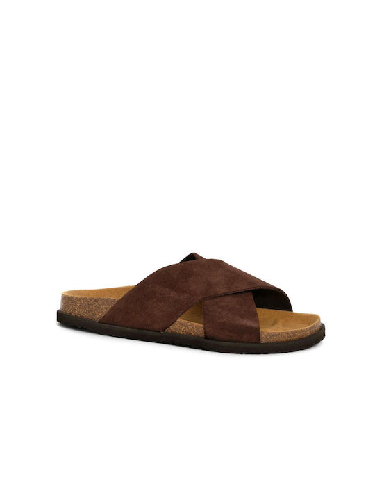 Scholl Women's Flat Sandals in Brown Color