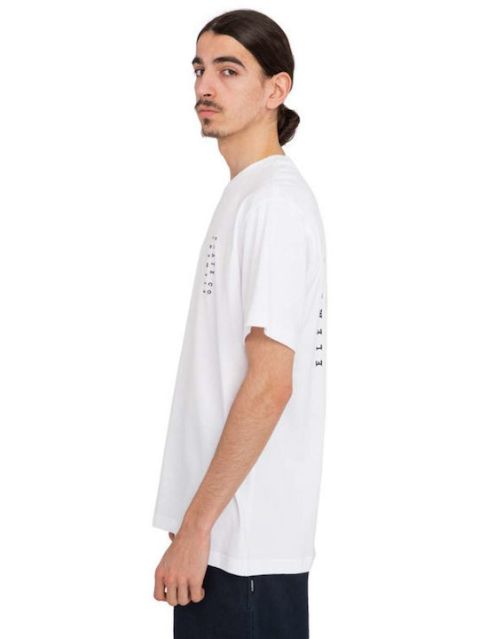 Element Ανδρικό T-shirt Κοντομάνικο White