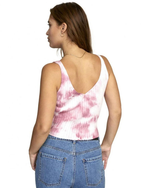 RVCA Women's Blouse Strapless Pink