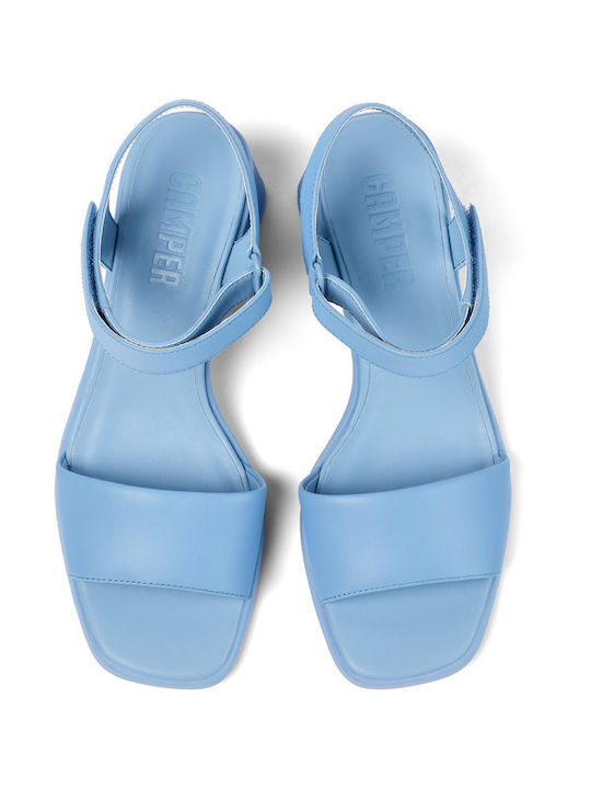 Camper Leder Damen Sandalen in Blau Farbe