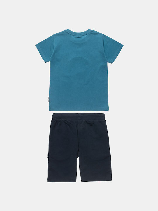 Alouette Kids Set with Shorts Summer 2pcs Turquoise Five Star