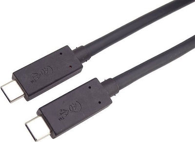 PremiumCord USB 4 Kabel USB-C männlich - Thunderbolt 3 100W Schwarz 1.2m