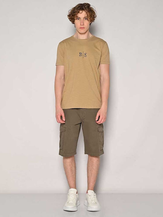 Brokers Jeans Men's Shorts Cargo Khaki