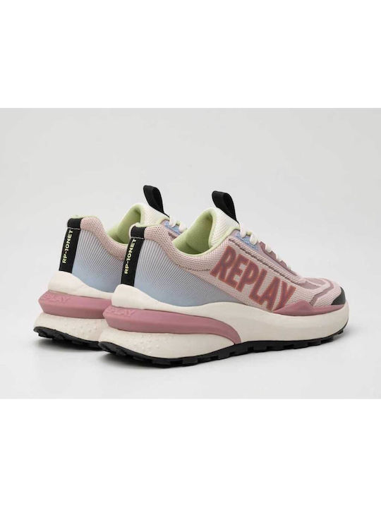 Replay Logo Sneakers Pink